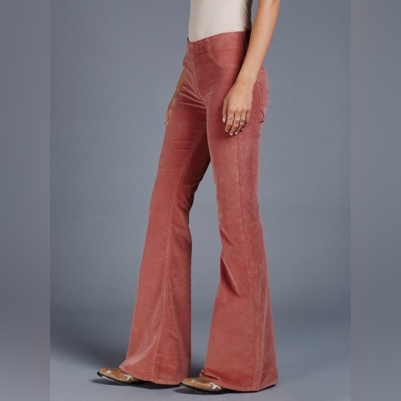 Free People Pants - Free People Coral Corduroy Pull On Pants sz 31